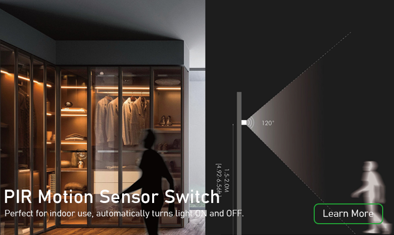 PIR motion sensor switch