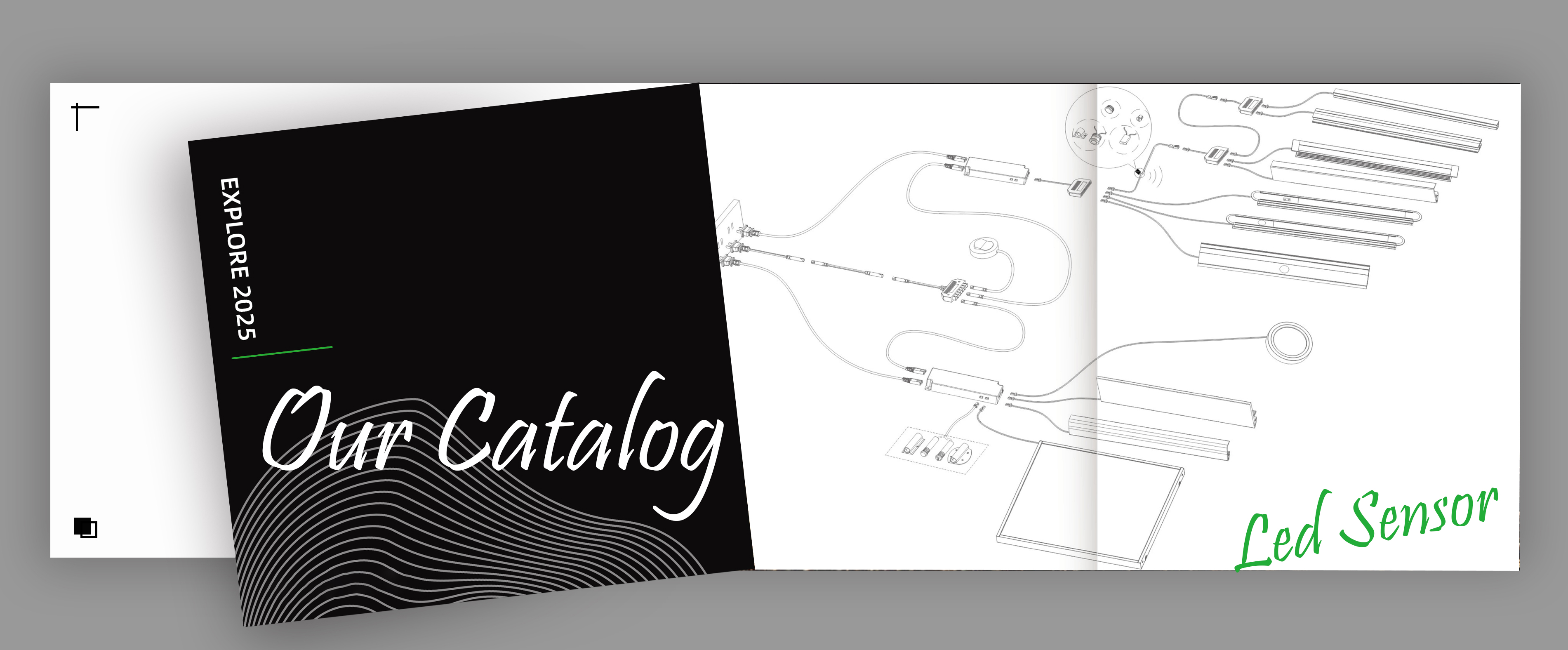 led sensor brochure poster